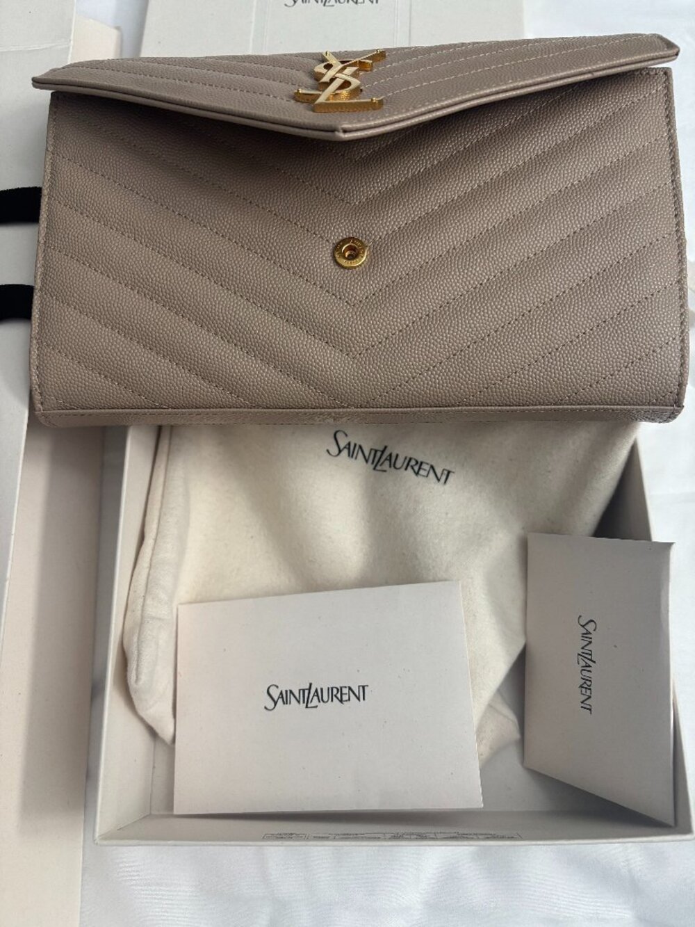 YSL Medium Size Bag/color light brown